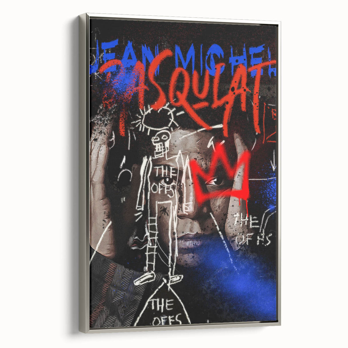 Basquiat Pop Art Wall Art - Bold Graffiti-Inspired Canvas Print