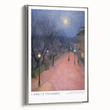 Landscape painting featuring vivid colors on a framed canvas, ideal for adding a vintage touch to a living space.