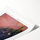 Extra large rolled print featuring line art flowers in monochrome, perfect for large living room wall art.