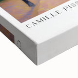 Large art canvas featuring a black and white landscape painting, ideal for bedroom wall decor.