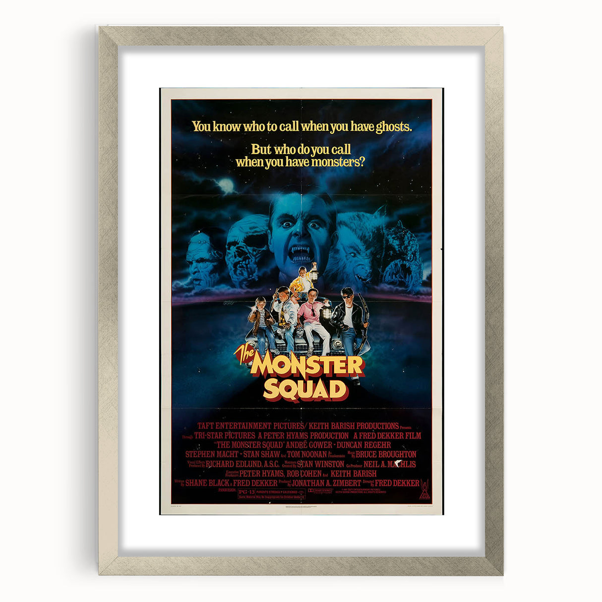 Retro Monster Squad Poster Art - Vintage 80s Horror Comedy Movie Prints