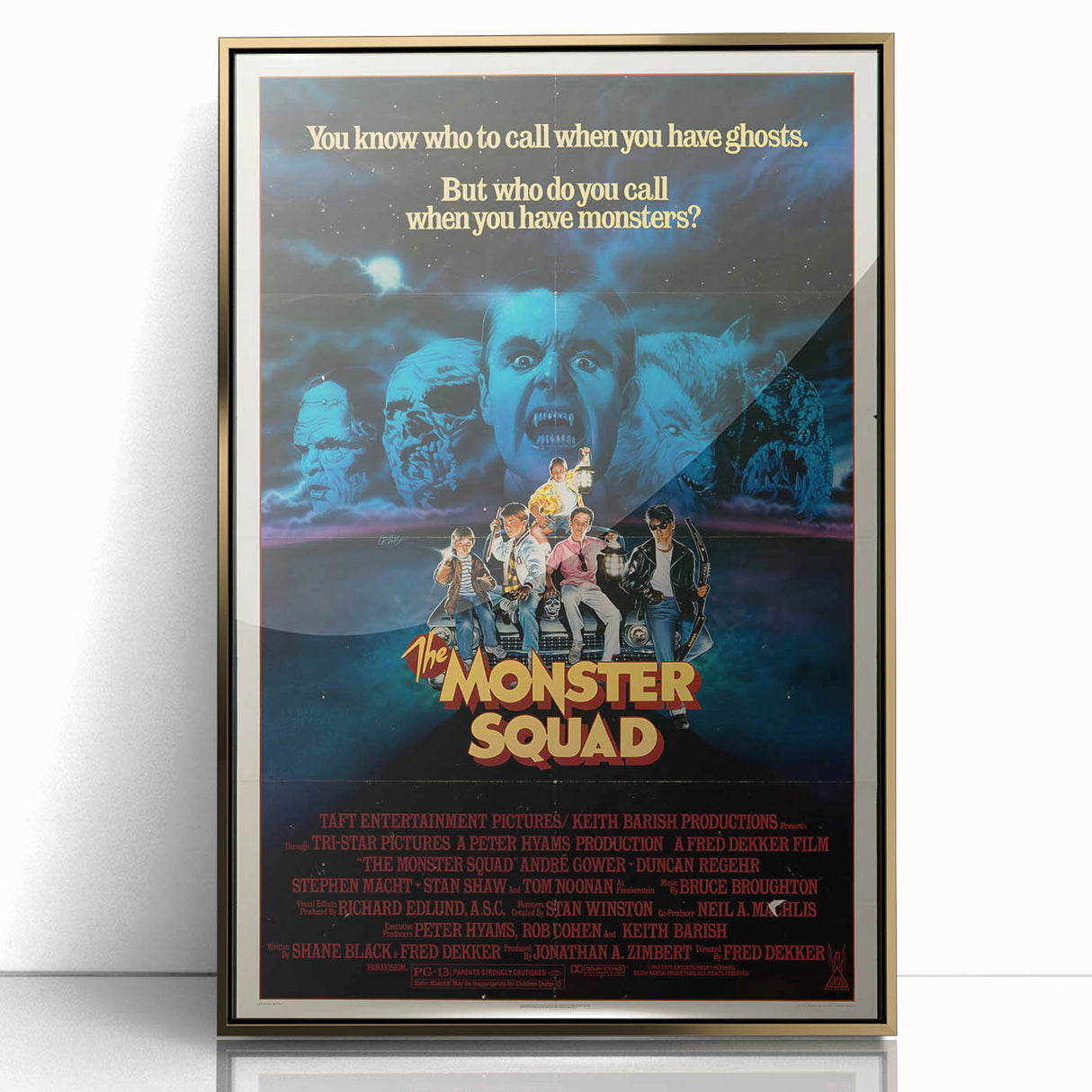 Retro Monster Squad Poster Art - Vintage 80s Horror Comedy Movie Prints