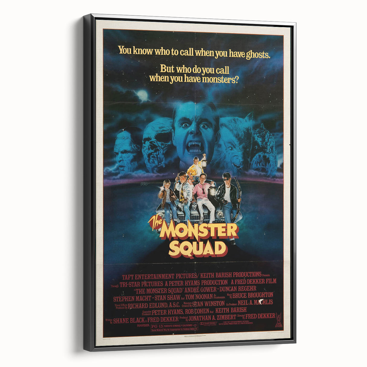 Retro Monster Squad Poster Art - Vintage 80s Horror Comedy Movie Prints