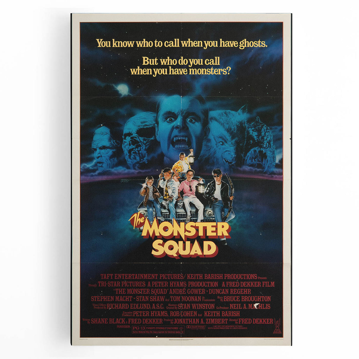 Retro Monster Squad Poster Art - Vintage 80s Horror Comedy Movie Prints