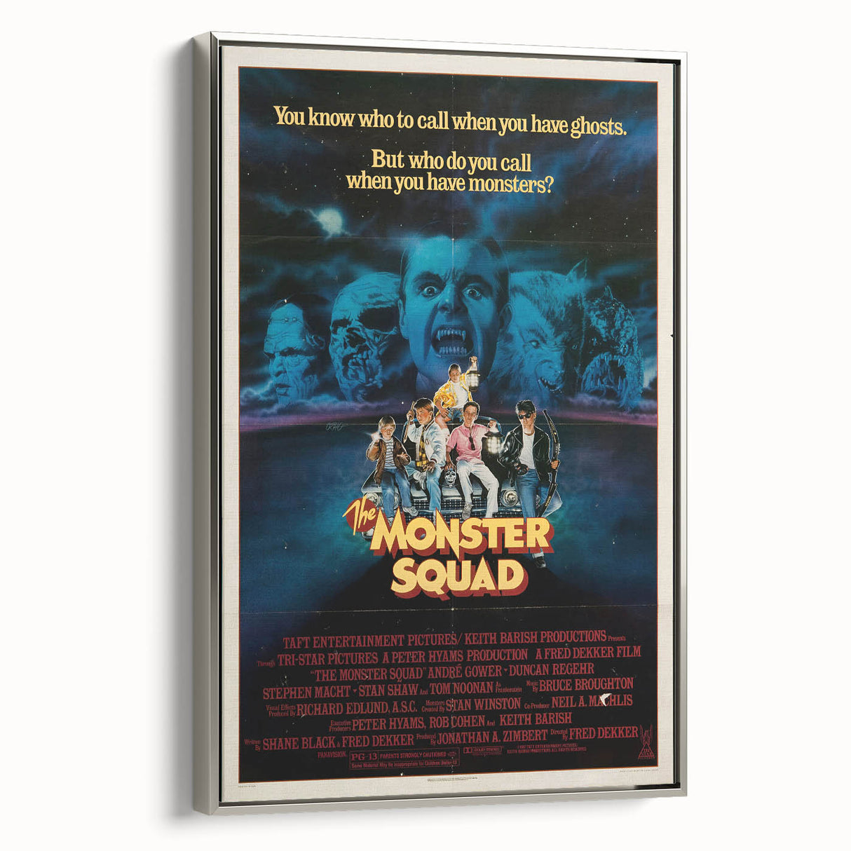 Retro Monster Squad Poster Art - Vintage 80s Horror Comedy Movie Prints