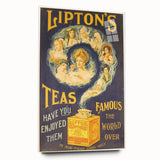 Vintage Lipton's Tea Ad | Classic Retro Tea Advertisement Art