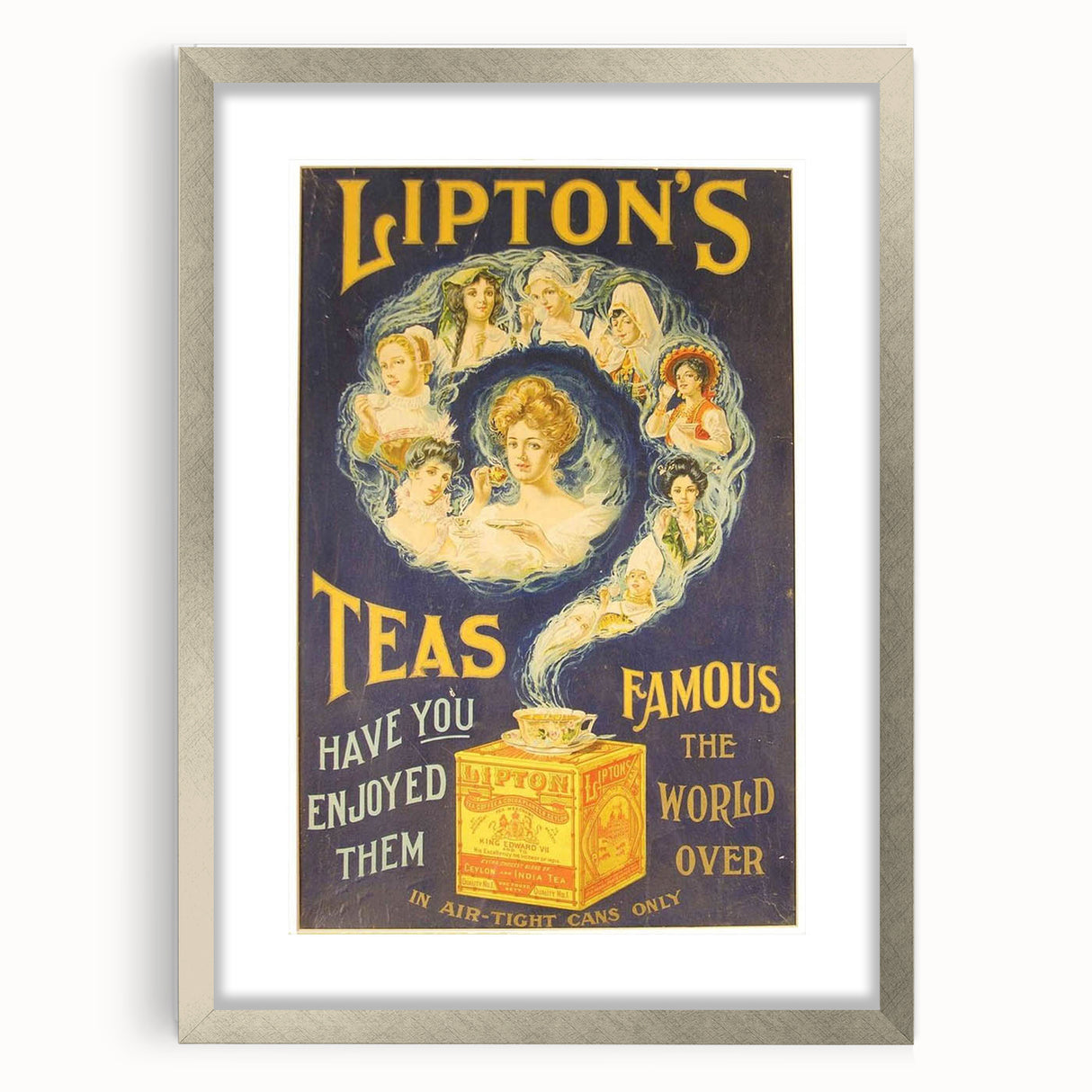 Vintage Lipton's Tea Ad | Classic Retro Tea Advertisement Art