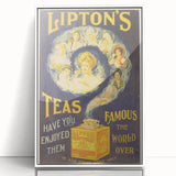 Vintage Lipton's Tea Ad | Classic Retro Tea Advertisement Art