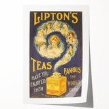 Vintage Lipton's Tea Ad | Classic Retro Tea Advertisement Art