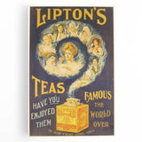 Vintage Lipton's Tea Ad | Classic Retro Tea Advertisement Art
