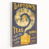 Vintage Lipton's Tea Ad | Classic Retro Tea Advertisement Art
