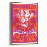 Vintage Bo Diddley Retinal Circus Poster 1975 - Retro Music Art