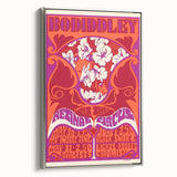 Vintage Bo Diddley Retinal Circus Poster 1975 - Retro Music Art