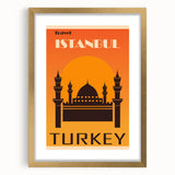 Retro Istanbul Turkey Travel Poster | Vintage Art Print of Istanbul