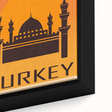 Retro Istanbul Turkey Travel Poster | Vintage Art Print of Istanbul