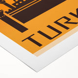 Retro Istanbul Turkey Travel Poster | Vintage Art Print of Istanbul