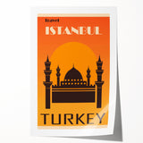 Retro Istanbul Turkey Travel Poster | Vintage Art Print of Istanbul
