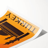 Retro Istanbul Turkey Travel Poster | Vintage Art Print of Istanbul