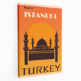 Retro Istanbul Turkey Travel Poster | Vintage Art Print of Istanbul
