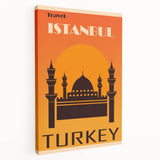 Retro Istanbul Turkey Travel Poster | Vintage Art Print of Istanbul