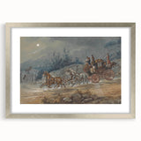 Historic Realism Art | The London Dumphries Royal Mail Coach Scene Print