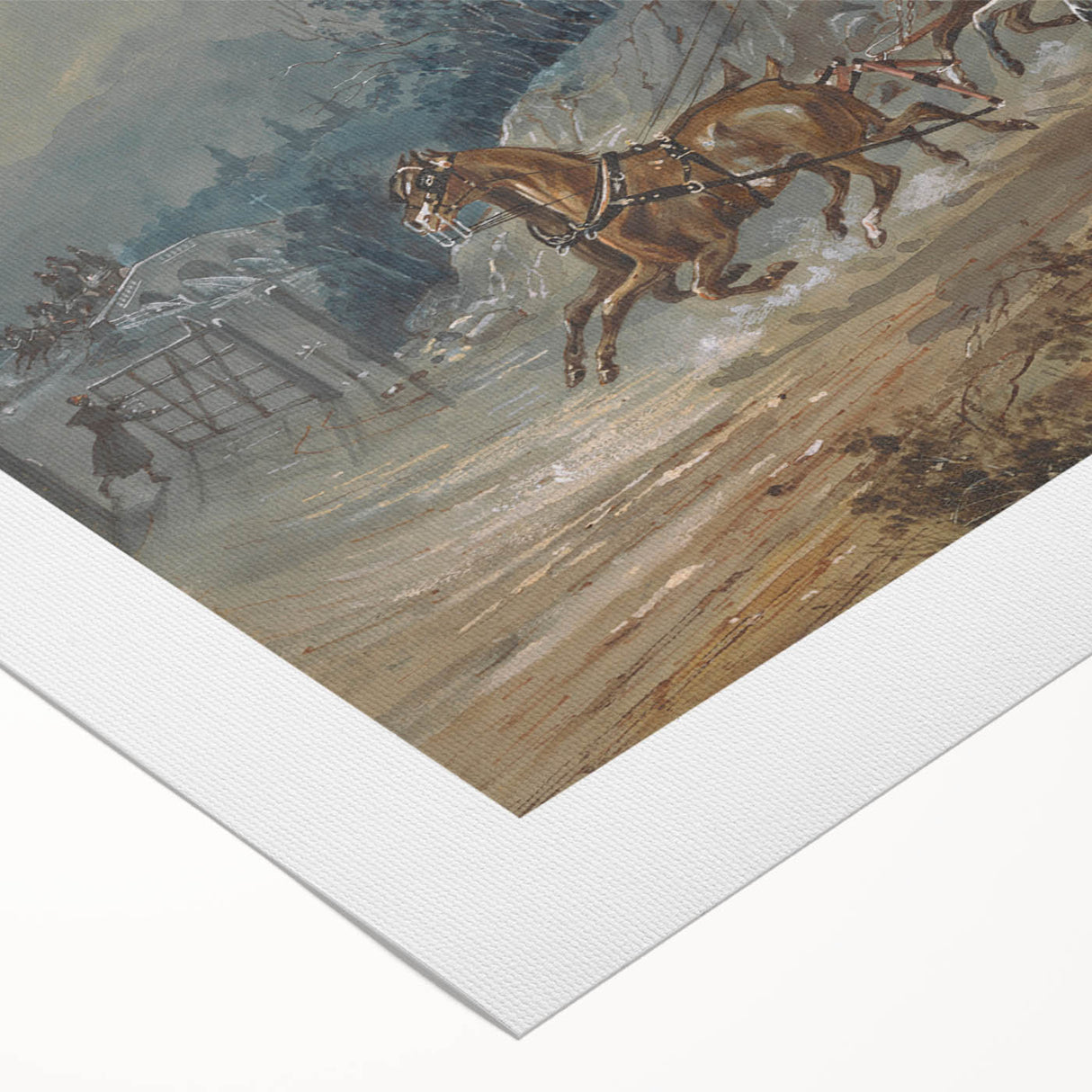 Historic Realism Art | The London Dumphries Royal Mail Coach Scene Print