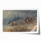 Historic Realism Art | The London Dumphries Royal Mail Coach Scene Print