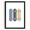 Skateboard Wall Art - Boys Room Wall Art Kids Wall Art Prints