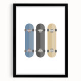 Skateboard Wall Art - Boys Room Wall Art Kids Wall Art Prints