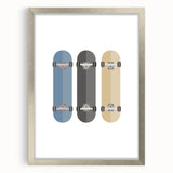 Skateboard Wall Art - Boys Room Wall Art Kids Wall Art Prints