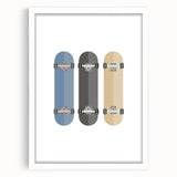 Skateboard Wall Art - Boys Room Wall Art Kids Wall Art Prints
