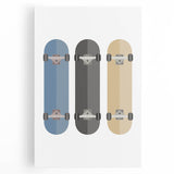 Skateboard Wall Art - Boys Room Wall Art Kids Wall Art Prints