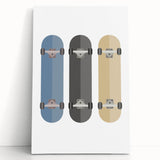 Skateboard Wall Art - Boys Room Wall Art Kids Wall Art Prints