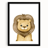 Adorable Lion Nursery Wall Art - Baby Room Decor for Kids