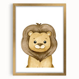 Adorable Lion Nursery Wall Art - Baby Room Decor for Kids