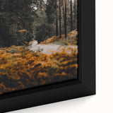 Close-up of extra large black wall art featuring a textured, colorful abstract design on framed canvas.