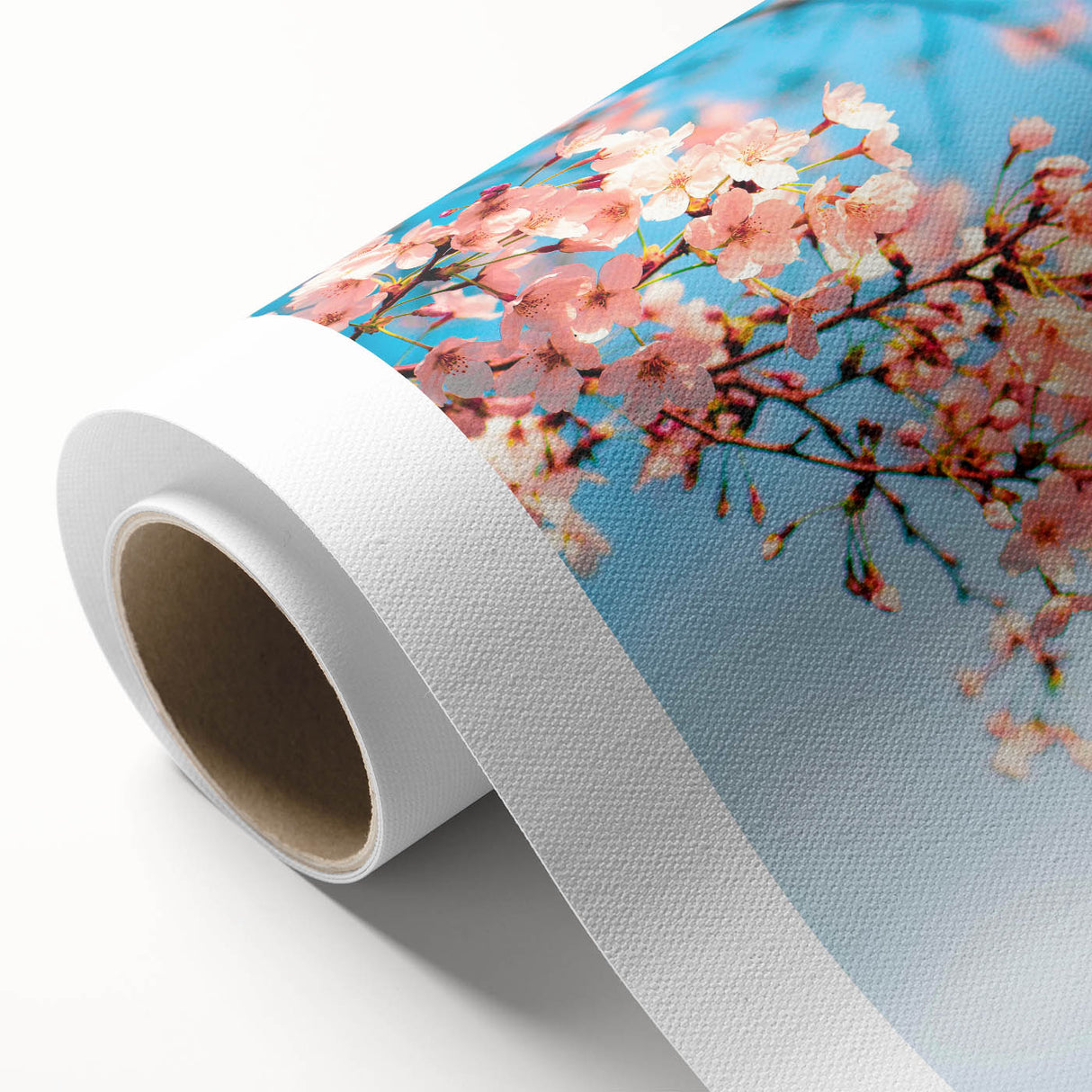 Art deco poster featuring a spring-themed design with pastel colors on rolled canvas, ideal for nursery wall art.
