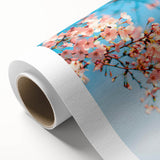 Art deco poster featuring a spring-themed design with pastel colors on rolled canvas, ideal for nursery wall art.