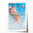 Rolled canvas print featuring a spring floral design in pastel shades, ideal for art wall dining room placement.