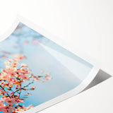 Extra large rolled print of line art flowers in black and white, ideal for large living room wall art.