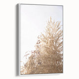 Framed canvas featuring a vintage poster art of summer-themed imagery in colorful hues, ideal for living room decor.