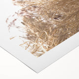 Art deco poster featuring a stylized summer scene in vibrant orange and teal tones on a rolled canvas.