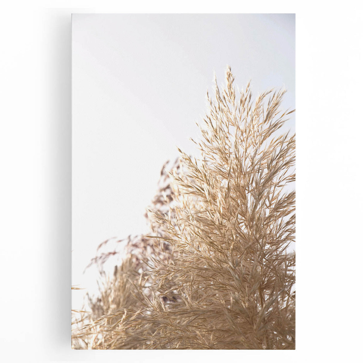 Black and white abstract depiction of summer on stretched canvas, suitable as large kitchen wall art.