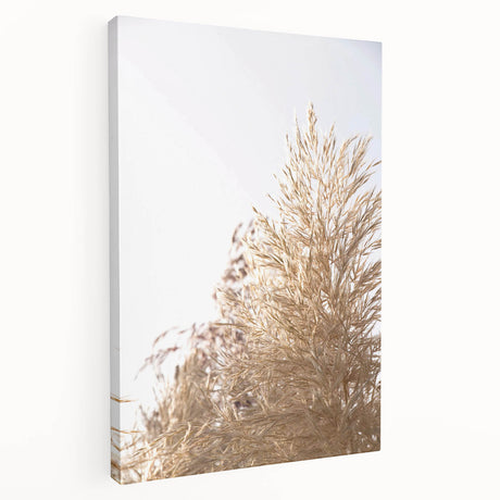 Large canvas depicting a vibrant summer scene with vivid green and blue tones, ideal for kitchen wall art.