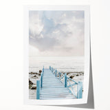 Extra large rolled canvas print featuring a floral design in pastel shades, suitable for art wall dining room or bathroom.