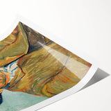 Extra large rolled canvas print featuring line art flowers in muted earth tones, ideal for large living room wall art.