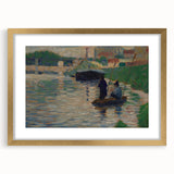 Seurat’s View of the Seine - Impressionist River Landscape Wall Art