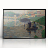 Seurat’s View of the Seine - Impressionist River Landscape Wall Art