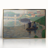 Seurat’s View of the Seine - Impressionist River Landscape Wall Art