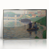 Seurat’s View of the Seine - Impressionist River Landscape Wall Art
